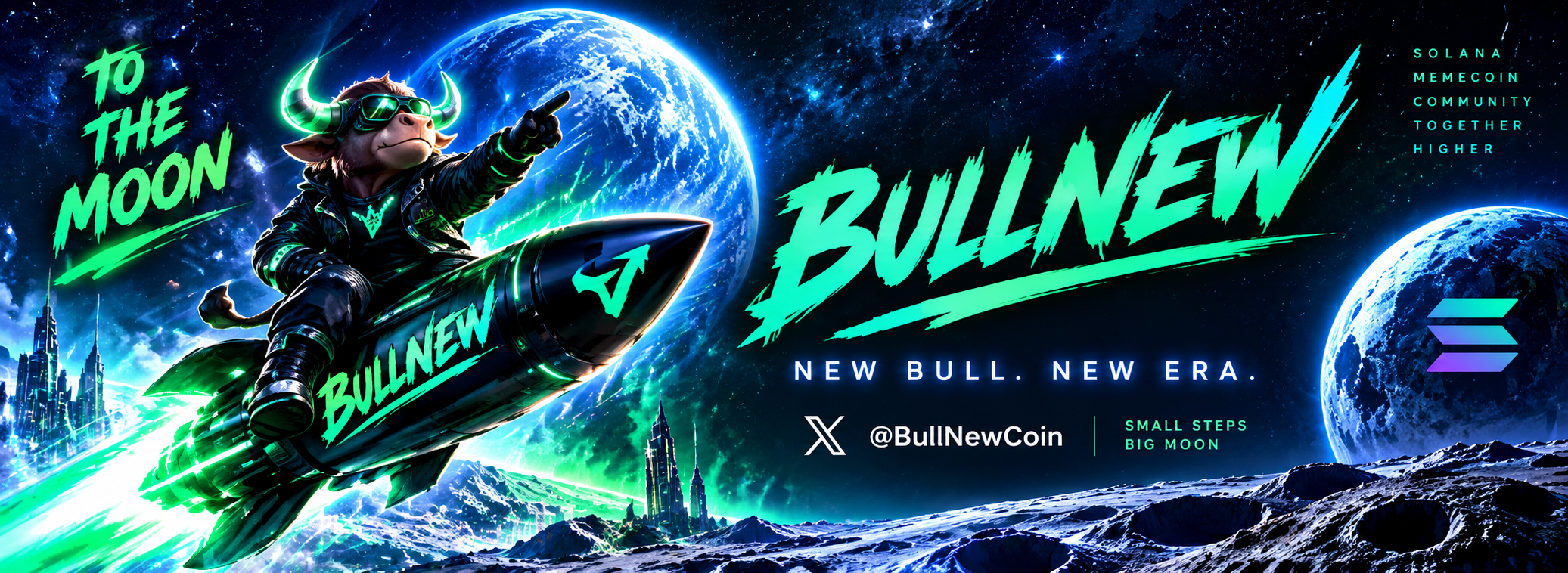 BULLNEW space bull brand artwork