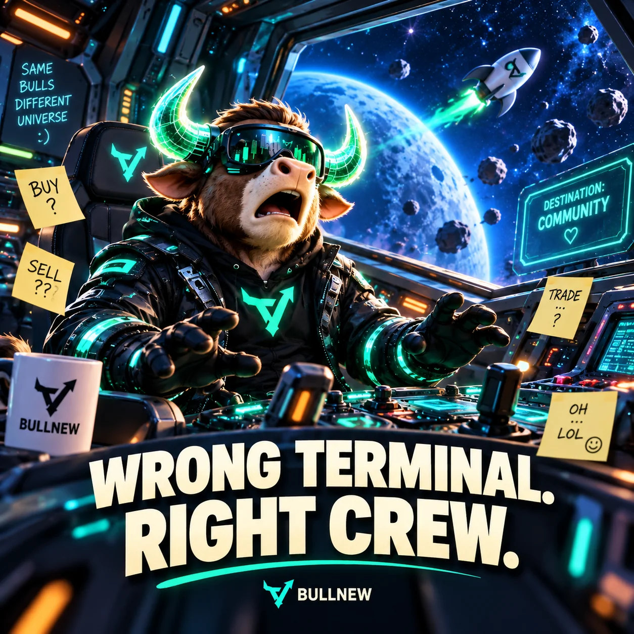 BULLNEW bull at the wrong spaceship terminal